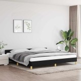 VidaXL Cadru de pat fără saltea, negru, 200x200 cm, textil