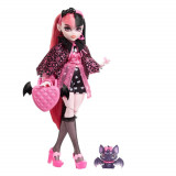 Papusa Monster High Draculaura cu animalut si accesorii, HHK51