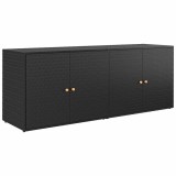 Cumpara ieftin Dulap de gradina, negru, 198x55,5x80 cm, poliratan
