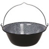 Ceaun Emailat 50L Perfect Home, Negru, Diametru 60cm, Inaltime 28cm, Gatit Camping, Gradina, Gulas