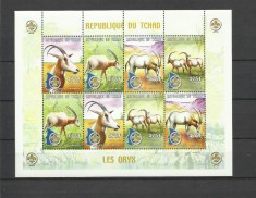CHAD 2000 FAUNA ANIMALE SALBATICE ANTILOPE ORYX foto