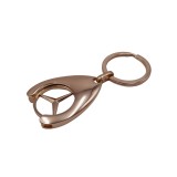 Breloc Chei Mercedes Auriu Metalic 7.5cm IdeallStore Barbati Emblema Detasabila