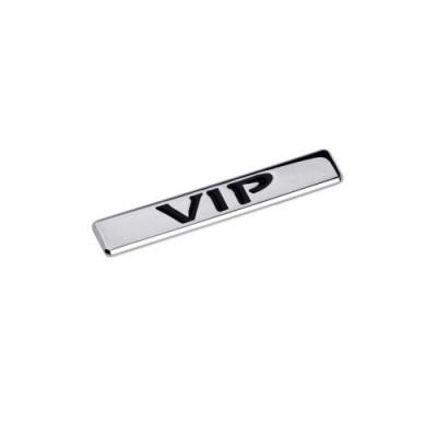 Ornament VIP metalic 9,4x1,6cm Cod: JST-08 Automotive TrustedCars foto