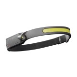 Lanterna frontala LED Hoff, cu senzor, 40 LED-uri XPE 1W + 1 LED COB 1W, 350lm, IP44, interior / exterior