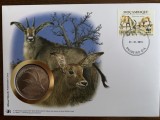 Mozambic - FDC cu medalie, fauna wwf