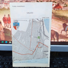 Craiova, Galați, planul municipiilor cu stema, color, circa 1930, 109