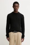 HUGO pulover de bumbac culoarea negru, 50546863