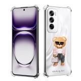 Husa antisoc pentru oppo reno12, airbag pro, clear, working girl