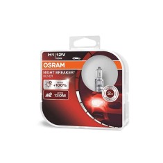 SET 2 BECURI 12V H1 55 W NIGHT BREAKER SILVER +100% OSRAM