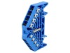 Conector șină WEIDM&Uuml;LLER 16 borne, 17.5A, montare TS35x7.5, borna arc, 1.5mm&sup2;, 250V AC, PPV 4 BL 35X7.5 DGR