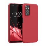 Husa kwmobile pentru Xiaomi Redmi Note 11/Redmi Note 11S, Silicon, Rosu, 57368.09, Carcasa