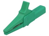 Bornă crocodil verde 32A 1kVDC 20mm