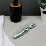 Husă Lentile Periuță Dinti, Transparentă, Verde Mentă, 20.5cm, Plastic, Oem