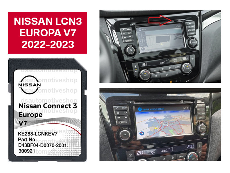 Card navigatie Nissan Connect3 Europa V7 2022 pentru Qashqai Juke Navara  X-Trail | Okazii.ro