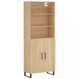 Cumpara ieftin Dulap inalt, stejar sonoma, 69,5x34x180 cm, lemn compozit