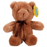 Cumpara ieftin Ursulet de plus cu funda, Puffy Friends, Maro, 20 cm
