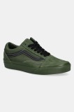Vans teniși din piele &icirc;ntoarsă Old Skool culoarea verde, VN000D6W2031