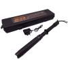 Baston cu electrosoc extensibil IdeallStore®, X10 Rogue, negru, full metalic, 49 cm, cutie transport