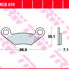 Set placute frana fata TRW MCB619 - ATV CF MOTO G-Force - Terralander - Linhai Anniversary - Polaris Sportsman 300-500-700-800cc