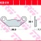 Set placute frana fata TRW MCB619 - ATV CF MOTO G-Force - Terralander - Linhai Anniversary - Polaris Sportsman 300-500-700-800cc