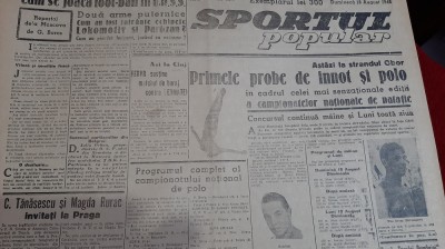 Ziar Sportul Popular 18 08 1946 foto