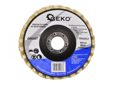 Disc din pasla pentru slefuit 125mm, GEKO G00387 foto