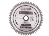Disc circular TDD 185 x 20 mm, 60 dinti, Powermat PM0884