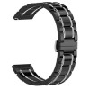 Curea ceramica, compatibila cu Garmin Vivoactive 4, Telescoape QR, 22mm, Black Silver, Very Dream