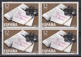 Spania 1981 - Presă, Bloc de 4, MNH, Nestampilat
