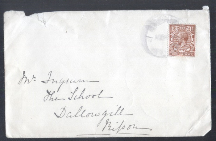 Great Britain - Postal History Rare King George Cover D.437