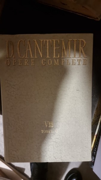 OPERE COMPLETE, VIII D. CANTEMIR