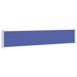 Cumpara ieftin Copertina laterala retractabila de terasa, albastru, 117x614 cm