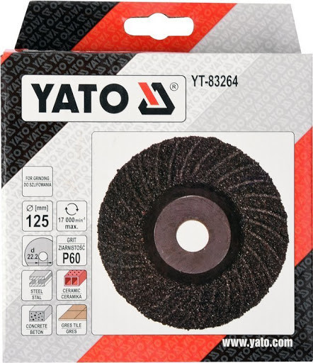 YATO DISC PENTRU SLEFUIT UNIVERSAL, 125MM, P60