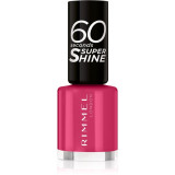 Cumpara ieftin Rimmel 60 Seconds Super Shine lac de unghii culoare 323 Funtime Fuchsia 8 ml