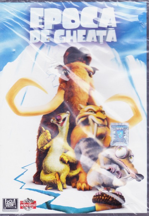 DVD animatie: Epoca de gheata - Ice Age ( original, SIGILAT, subtitrare romana )