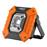 Proiector LED COB 750lm 10W Portabil cu Suport Reglabil, 3 Moduri Iluminare, Alimentare 3xAA