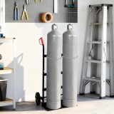 vidaXL Cărucior manual Negru și roșu 63 x 43,5 x 110 cm Oțel 4019018