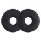 Set 2 Perne de urechi pentru casti Technics RP DJ1200/DJ1210, Kwmobile, Negru, Piele ecologica, 46359.01