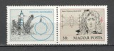 Ungaria.1977 250 ani nastere I.Newton:fizician,matematician-cu vigneta XU.248