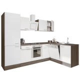 Mobilier Bucatarie Modular Leziter Yorki 280 De Colt, 280cm, Stejar Yorki, Fara Blat, Cuptor Jos