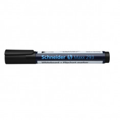 Marker Schneider Maxx 293, Pentru Tabla De Scris+flipchart, Varf Tesit 2-5mm - Negru