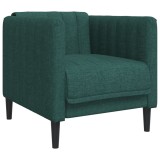 Cumpara ieftin Fotoliu, verde inchis, material textil