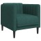 Fotoliu, verde inchis, material textil