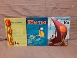 AKU AKU/EXPEDITIA KON TIKI/EXPEDITIILE RA-THOR HEYERDAHL (3 VOL)