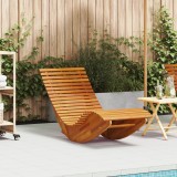 Gossi sezlonguri oscilante 2 buc lemn acacia solid