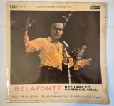 Belafonte Returns To Carnegie Hall, disc vinil RCA, Blues Calypso Jazz