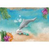 Playmobil Wiltopia Pui de Delfin - Set de Constructie, Joc Educativ, Figurine &amp; Accesorii, Card Colectie Animale, Realist, 4+