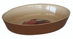 Tava ceramica oval CERUTIL 39x26,5x7,5cm tabaco Cerutil foto