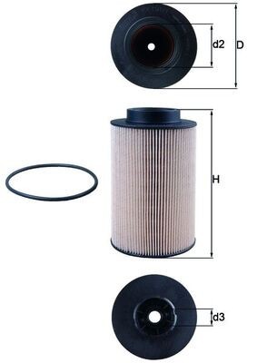 MAHLE KX 191/1D filtru combustibil