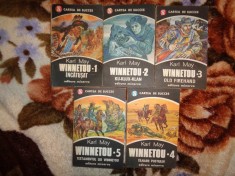 Karl May - Winnetou 5 volume ( editura minerva , an 1993)